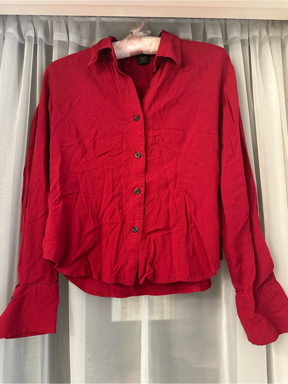 The Limited Classic Red Button-Front Women's Shirt